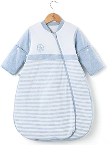 Ракави за вреќи за спиење на бебето Cyuuro, кои можат да се одвојат за деца што можат да се носат, за ладно време есен, сина 66-77 ℉