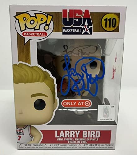 Лери Бирд потпиша тим од соништата на Олимпијадата во САД, Ексклузивно Функо Поп ПСА 1Ц10608 - Автограмирани фигури во НБА