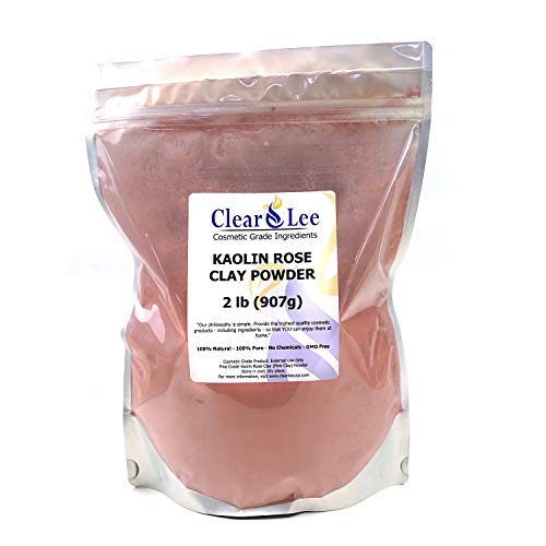Clearlee Kaolin Rose розова глина од козметичка оценка во прав - чист природен прав - одлично за детоксикација на кожата, подмладување