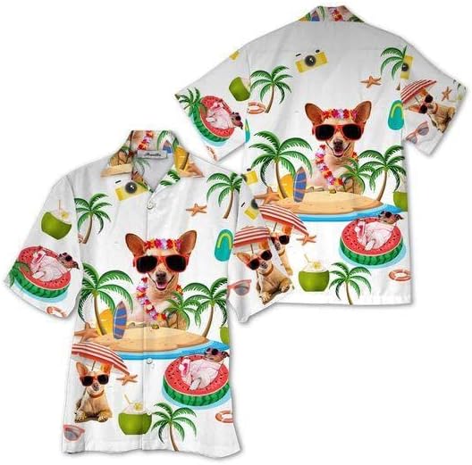 Тропско лето Алоха Хавајска кошула каубојска мачка како подарок на годишнини