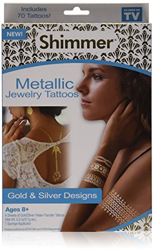 Како Што Се Гледа На ТЕЛЕВИЗИЈА Трепери Метални Накит Тетоважи