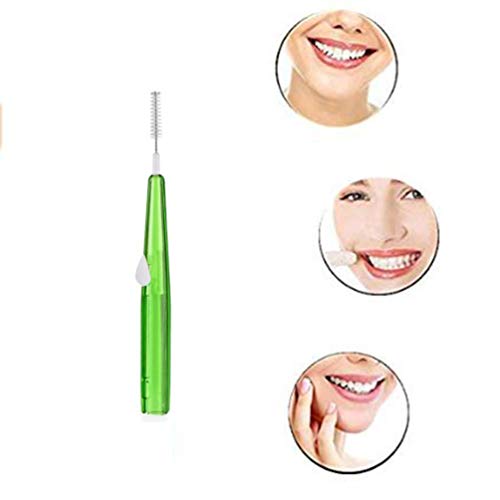 Запостави 60 парчиња Интернетална четка за четка за заби заби заби за заби, алатка за чистење на заби, алатка за чистење на