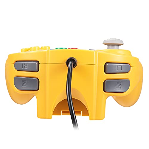 Класичен Wired N64 GamePad Controller JOYSTICK со 6FT продолжен кабел за Nintendo 64, жолт