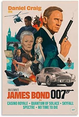 Лобеке Jamesејмс Бонд 007 Казино Ројал филм Корица кул постер за постер декоративно сликарство платно wallидни постери и уметничка слика печати