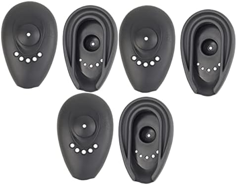 Fomiyes 15 пара ушни уши силиконски заштитници за боење на ушите за боење на водоотпорни алатки за капење опфаќа заштитни фризерски штитници црни салон за заштитник на