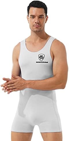 Iiniim Машка без ракави со ракави со ракави со едно парче тренинг за костими за капење за капење сингл резервоари