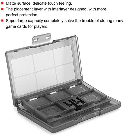 Случај со картички за игри, случај на игра со картички со картички 11,5 x 7 x 1,5см ABS картички за игри за погодни за Nintendo