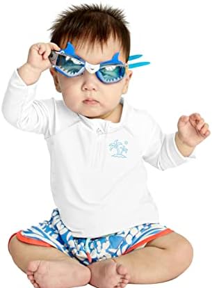 Besserbay Unisex Baby UPF 50+ Половина патент чувар со долги ракави за пливање кошула 0-36 месеци