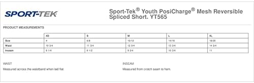 Sport-Tek Boys Posicharge Mesh Reversible Spicked Short