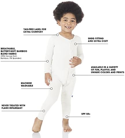 Панталони со кикеј цврста боја покритие со патент, супер мека облека за бебиња, бебе и дете едно парче облека за спиење