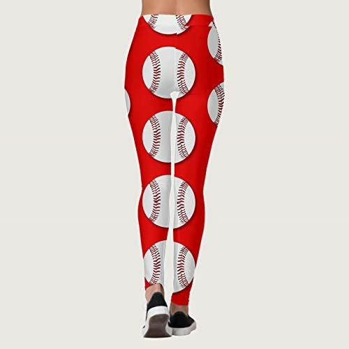 Бејзбол Модел Тренингот Јога Хеланки За Жени Хеланки Со Висок Струк Ултра Меки Четкани Еластични Удобни Панталони За Вежбање