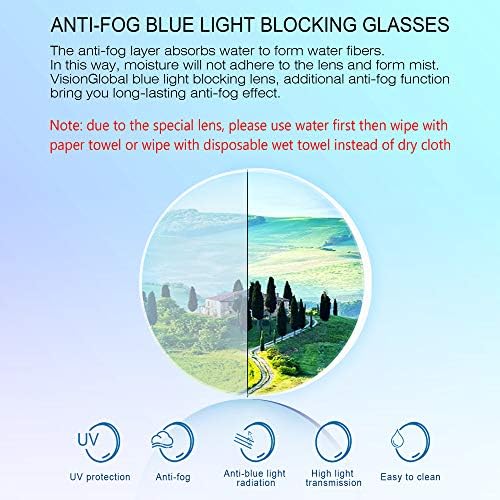 Визионглобални Очила За Блокирање На Сина Светлина За Жени/Мажи, Против Напрегање На Очите, Стилска Квадратна Рамка, Против Отсјај