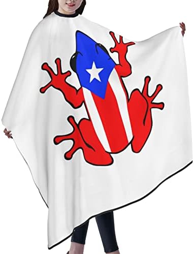 Бербер Кејп Професионална Фризура Салон Capовите, Порторико Знаме Жаба Голем Бербер Кејп Шал Со Еластична Вратот ЗА САМ ФРИЗУРА И Боење На Косата