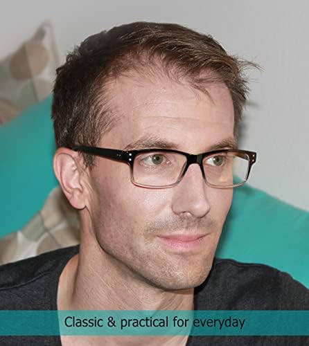 Лур 6 пакувања класични очила за читање + 3 пакувања со метални очила за метали за метали