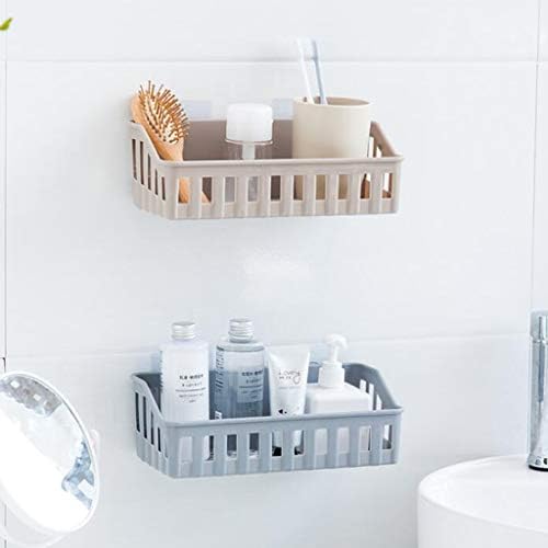 Baoblaze wallид монтиран туш кади полица бања бања решетка за складирање на држач за складирање, кафе, кафе