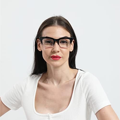 prtcslwd 4 пакувања очила за читање за жени Опра Преголем квадрат пролетен шарка сина светлина за блокирање на очила