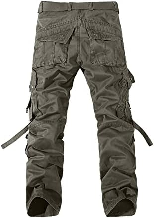 Машки карго панталони, машки обични карго панталони опуштени се вклопуваат во панталони за работа со директни нозе со џебови