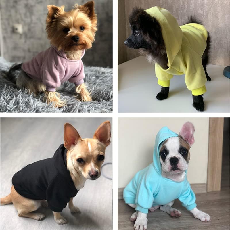 Облека за кучиња чист дизајн мачка куче худи есен зимска кучиња јакна кученце миленичиња облека за миленичиња розово xs