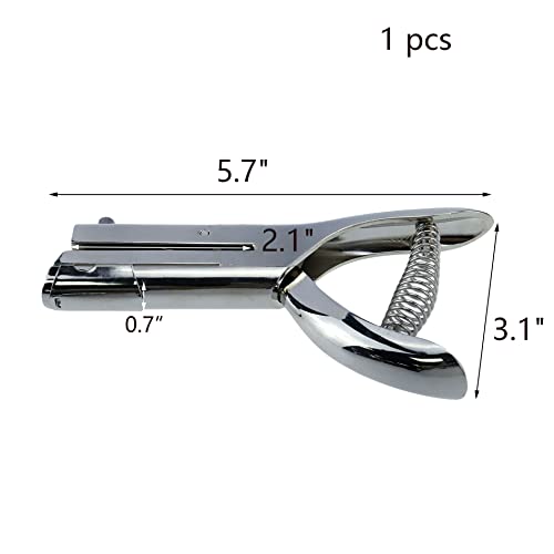 Wealrit 1 PCS Doyn Punch, 2,1 инчен дофат на слот за слот, 0,1 инчен дијаметар со дијаметар со единечна дупка, удар со тешка дупка за