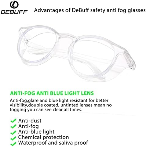 Безбедносни Очила За дебафирање Очила Против Магла Проѕирни Очила За Блокирање На Сина Светлина За Жени Мажи