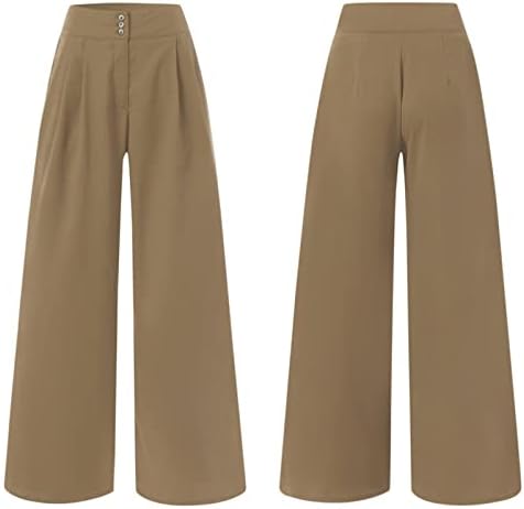 Miashui плус големина џемпери со високи половини широки нозе панталони цврсти бои плетени обични панталони џебови меки џемпери за жени