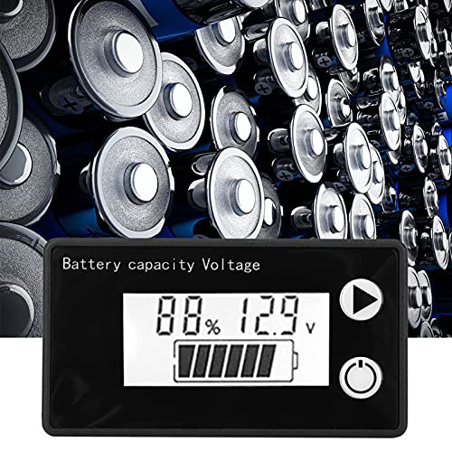LCD 12V Индикатор за капацитет на батеријата Тестер литиум батерија 12V Универзален дигитален дисплеј волтметар, универзален напон на капацитет