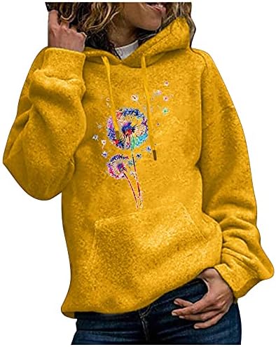 Ilенски обични дуксери на Илугу, шарени жирафи, печати качулка, лабава графичка графичка палто за влечење со долги ракави