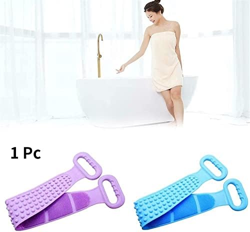 Силиконски мијалник за туширање на четки, алатки за чистење дома, двојно еднострано мијалник, ексфолирачки силиконски грб