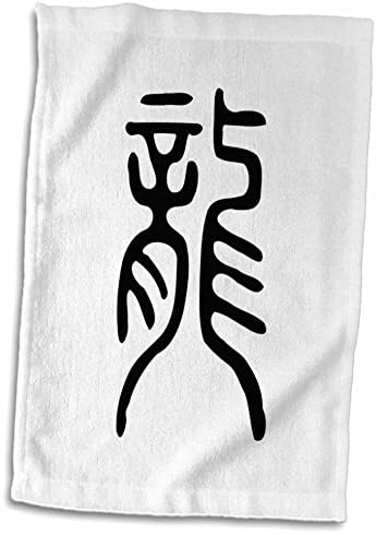 3drose Слика на антички кинески карактер за змеј на зборови - крпи