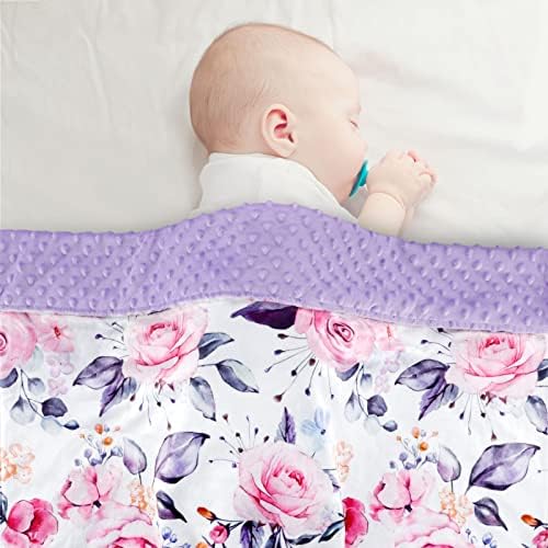 Доенчиња за новороденчиња и доилки за перници за девојчиња, стилски цветни обрасци Ултра мека и удобна ткаенина