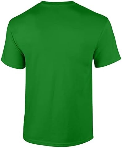 Менс краток ракав зелена маица за ден на Денот на Свети Патрик 2023 Симпатична печатена рунда графичка врата графички матични летни обични